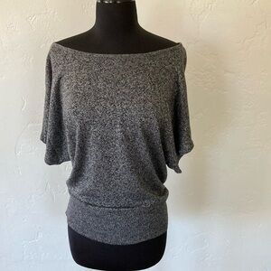 Women's Off-Shoulder Gray Sweater